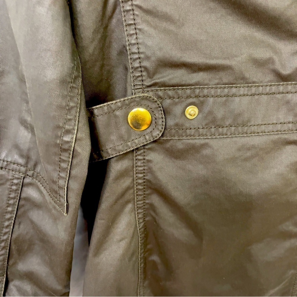 Womens J Crew Army Green Downtown
Waxed Military Style Field Jacket Sz XS - Picture 10 of 16